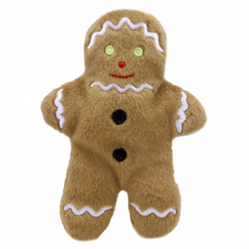 A Gingerbread Man Finger Puppet for a kids' puppet show.