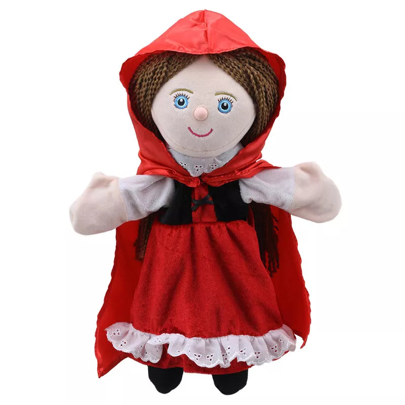 The Puppet Company Hand Puppet Little Red Riding Hood on a white background.