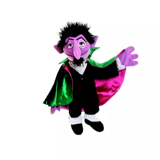 The 65cm hand puppet allows kids to put on their own puppet show with a dracula plush toy.
