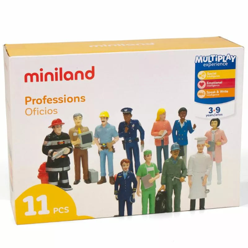 Miniland Figures Professions puppet show for kids.