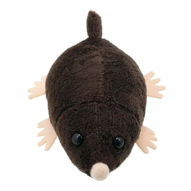 A small brown Mole Finger Puppet for kids.