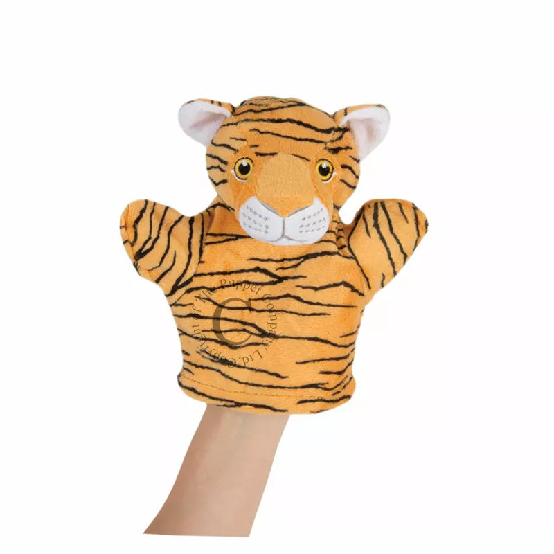 A puppet show for kids featuring The Puppet Company My First Puppet Tiger.