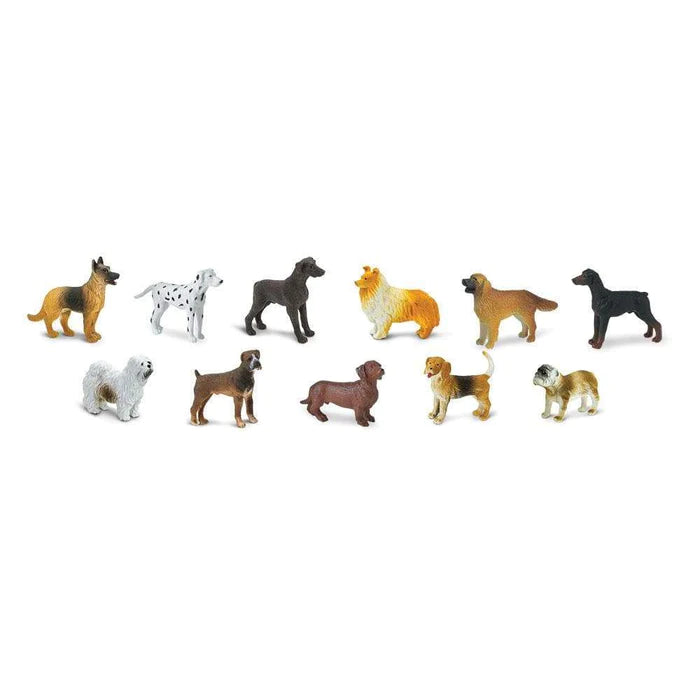 A group of TOOBS® Figurines Dogs for a puppet show.