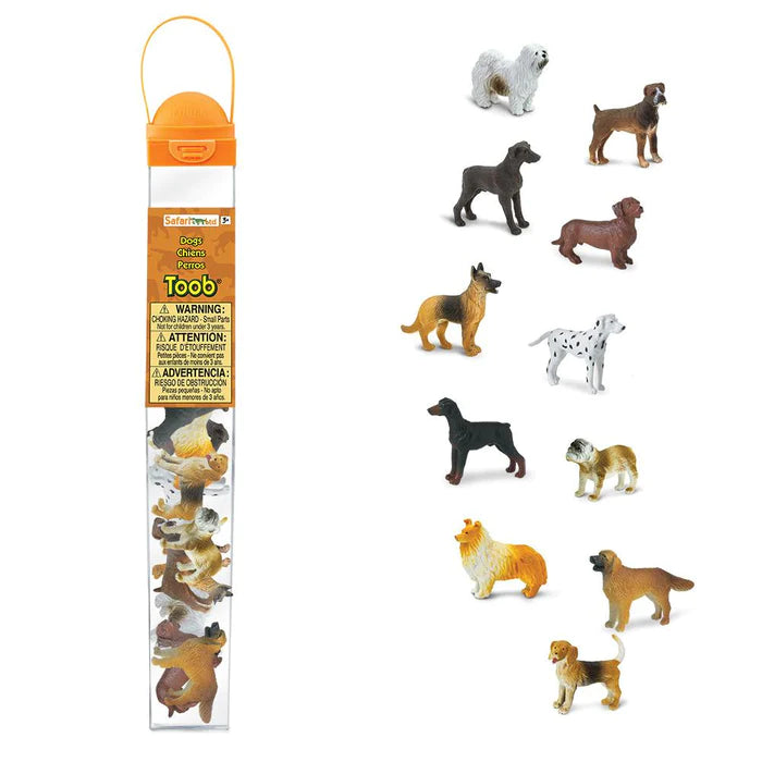 A pack of TOOBS® Figurines Dogs perfect for kids to use in their puppet shows.
