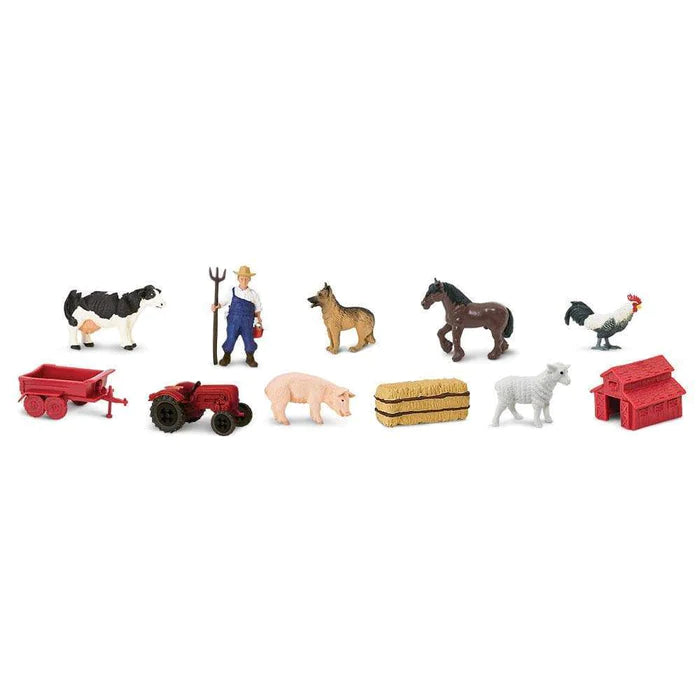 A collection of TOOBS® Figurines for a kids' puppet show on a white background.