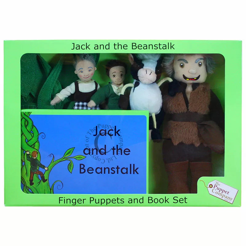 The Puppet Company Finger Puppet Story Set is a finger puppet book set perfect for kids to create their own puppet shows.